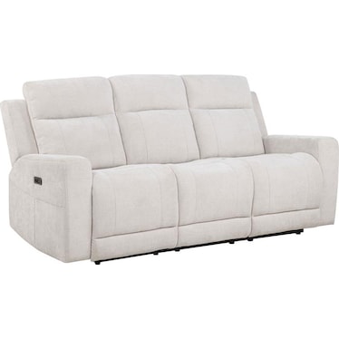 Langston Ivory Power Recliner Sofa