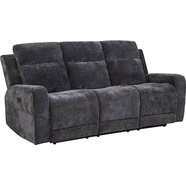 Langston Grey Power Recliner Sofa