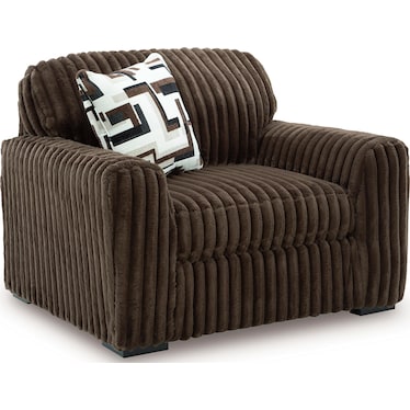 Laurenn Chocolate Chair and a Half