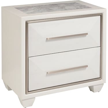 Soho White King Nightstand & Chest 3 Pcs Set