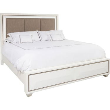 Soho White King Bed