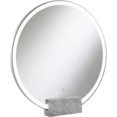 Solene Chrome Round LED Vanity Mirror