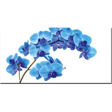 Shades of Blue Flowers Acrylic  Wall Art