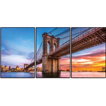 Brooklyn Bridge Acrylic Wall Art w/ Frame