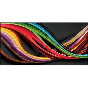 Abstract Curves Acrylic Wall Art w/ Frame