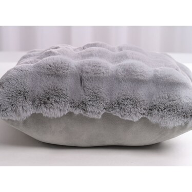 Valencia Gray Bubbles Pillow