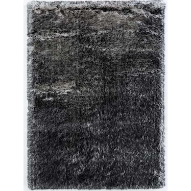 Flokati Charcoal Shag Tip Dye Rug