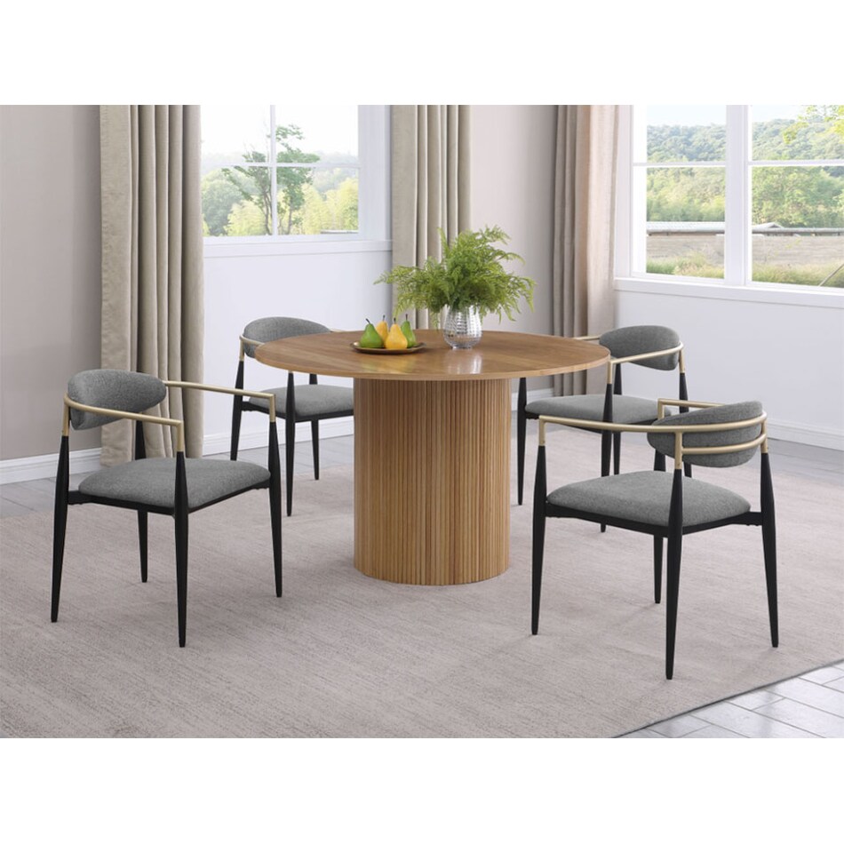 tobias dining sets gry pcs  