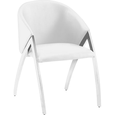 Tomasso White Side Chair