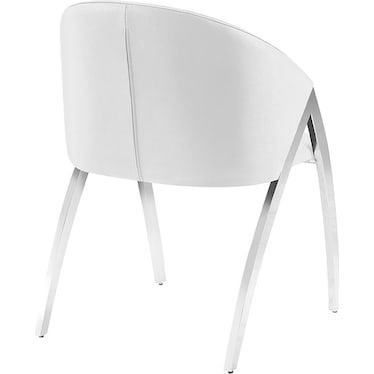 Tomasso White Side Chair