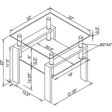 Tudor End Table