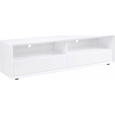 Heli White 71" TV Stand Media Console