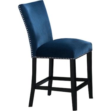 Valentino Blue High Velvet Chair