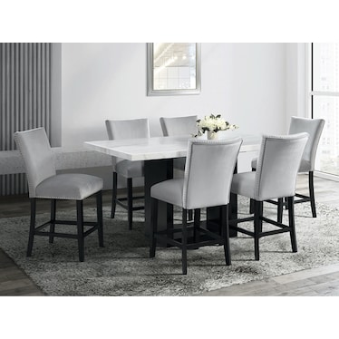 Valentino Silver High Dining 5 Pcs Set