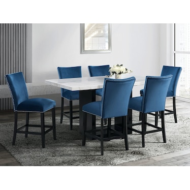 Valentino Blue High Dining 5 Pcs Set