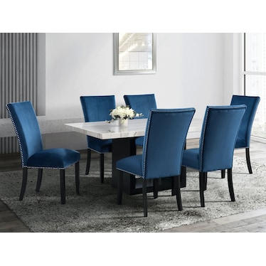 Valentino Blue Dining 5 Pcs Set