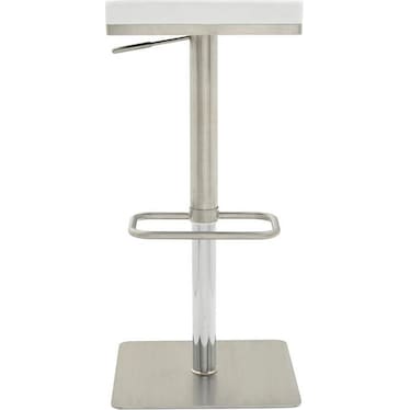 Vistas White Adjustable Stool