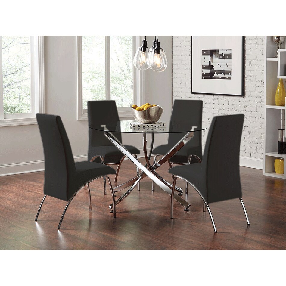 vivienne dining sets blk pcs  