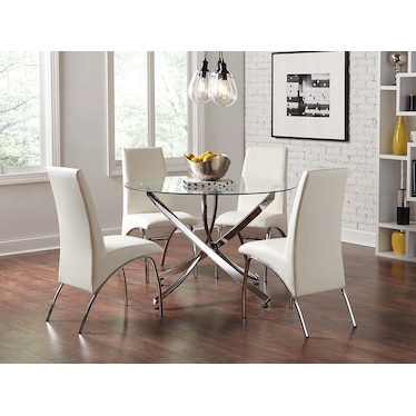 Vivienne White Dining 5 Pcs Set