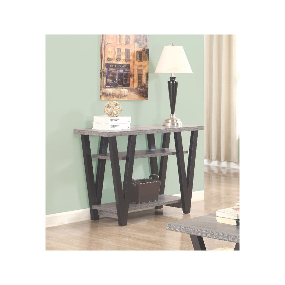 wood top console tables   