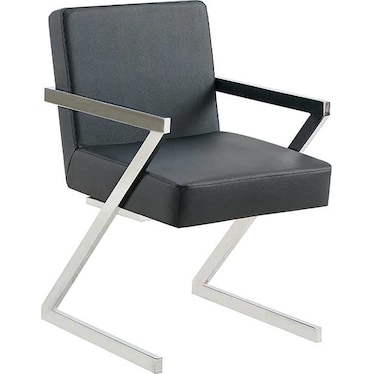 Zander Black Arm Chair