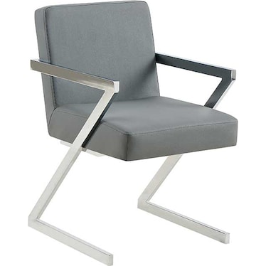 Zander Dark Gray Arm Chair