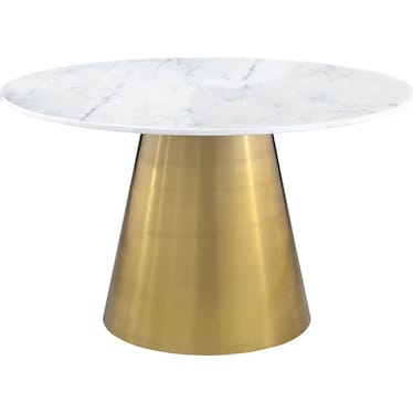 Zarela Marble Top Round 50" Dining Table