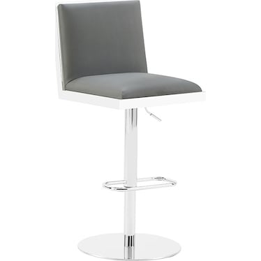 Zeeland Dark Gray Adjustable Stool